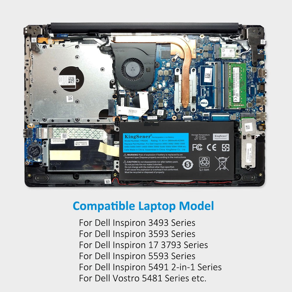 DELL-Alienware-42Wh-3684mAh-YRDD6-Laptop-Battery