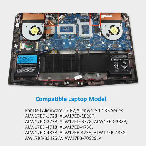 DELL-Alienware-6JHDV-14.8V-6216mAh-Laptop-Battery