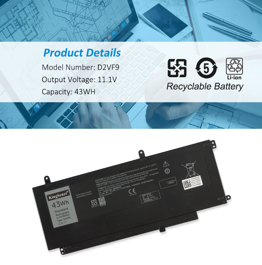 DELL-Alienware-D2VF9-11.1V-43WH-Laptop-Battery