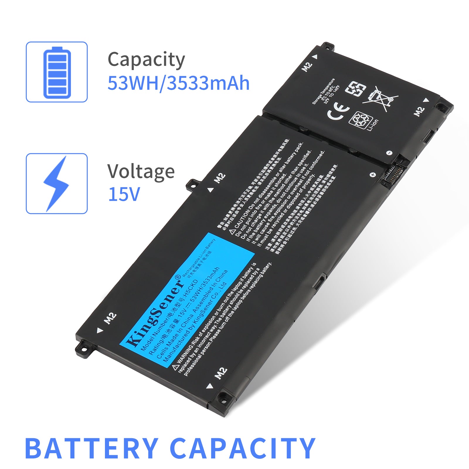 DELL-Alienware-H5CKD-15V-53WH-Laptop-Battery