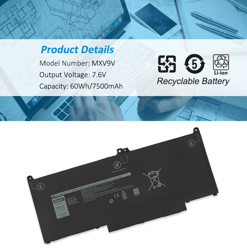     DELL-Alienware-MXV9V-7500mAh-60Wh-Laptop-Batter