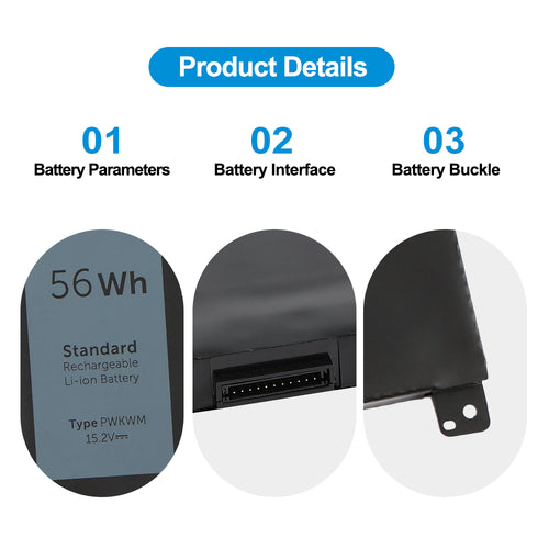 DELL-Alienware-PWKWM-15.2V-56WH-Laptop-Battery