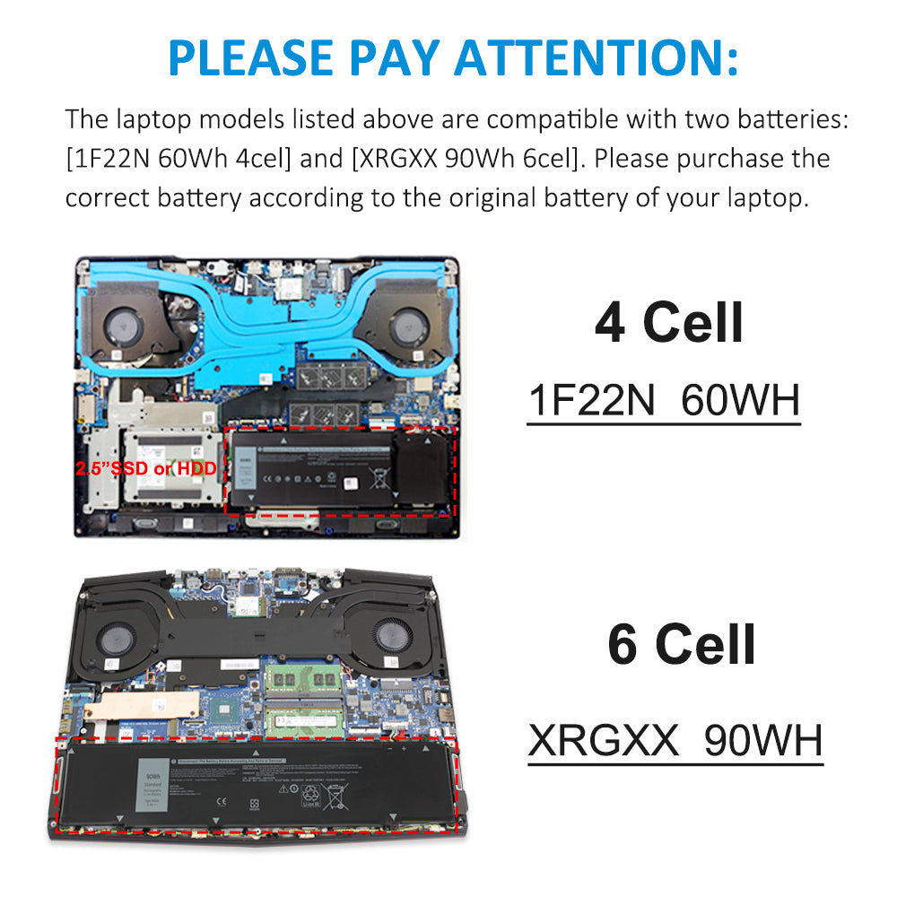 DELL-Alienware-XRGXX-90WH-Laptop-Battery