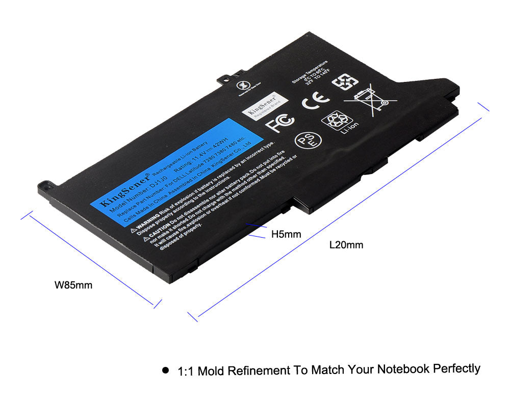 DELL-DJ1J0-11.4V-42Wh-Laptop-Battery