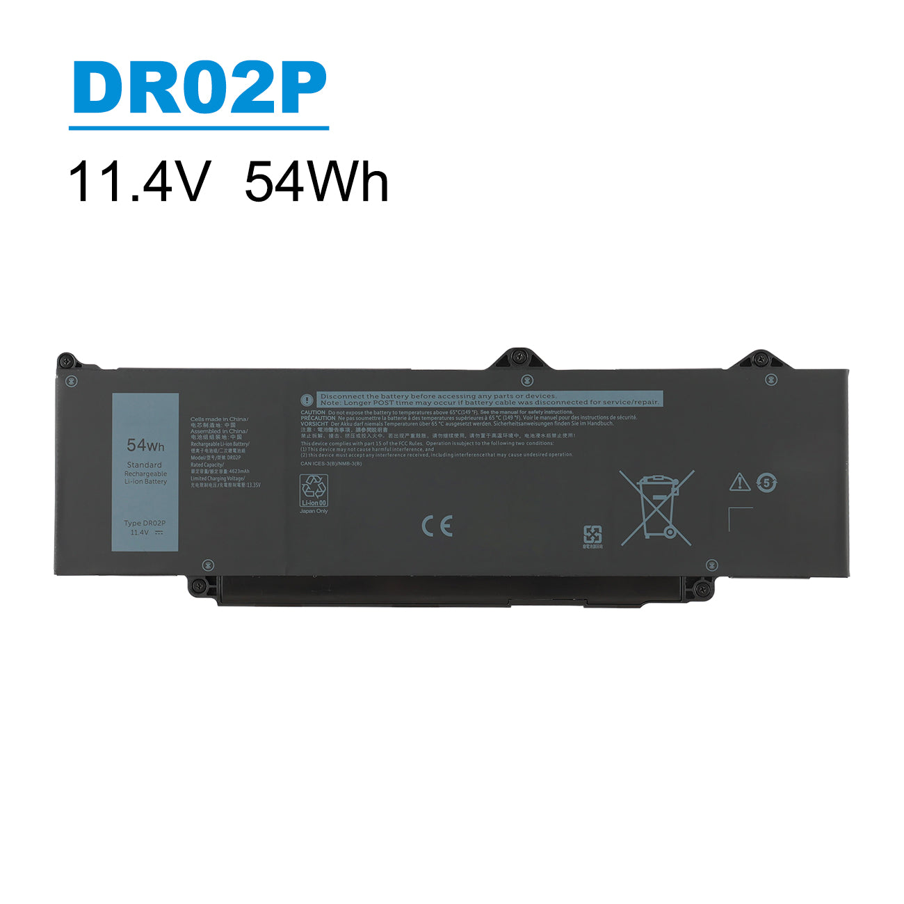 DELL-DR02P-11.4V-54Wh-Laptop-Battery