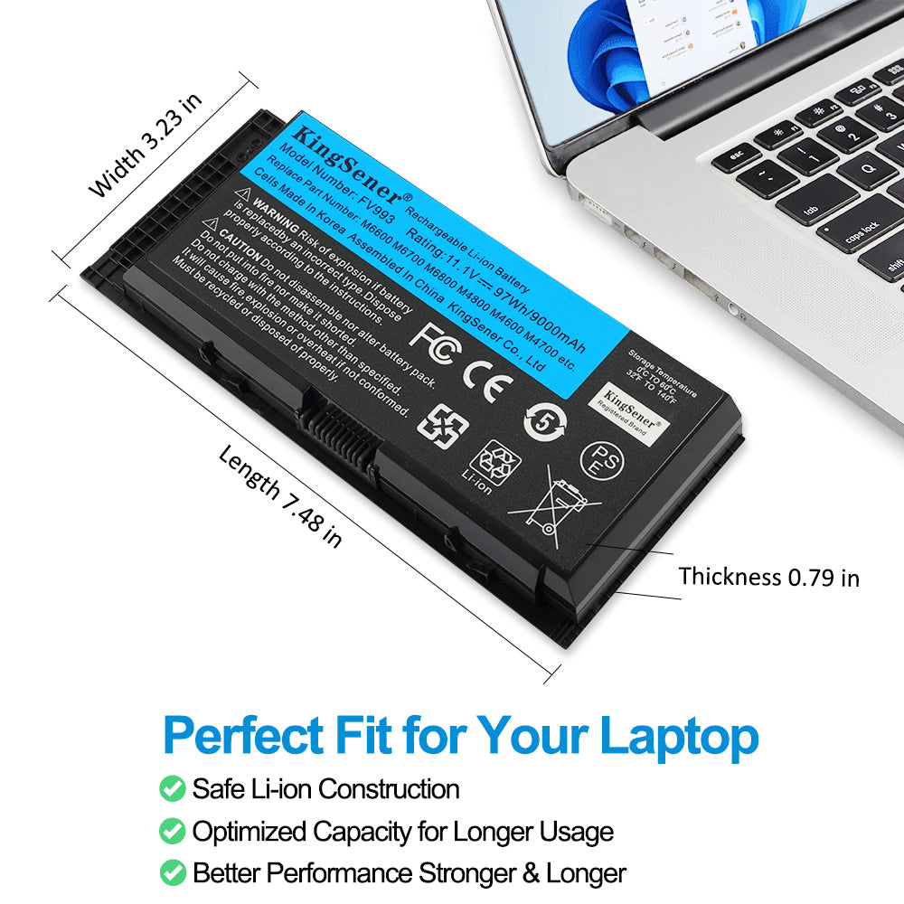 DELL-FV993-11.1V-97Wh-Laptop-Battery