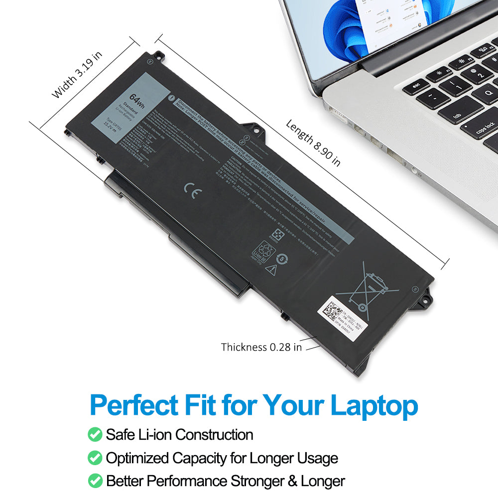 DELL-GRT01-15.2V-64Wh-Laptop-Battery