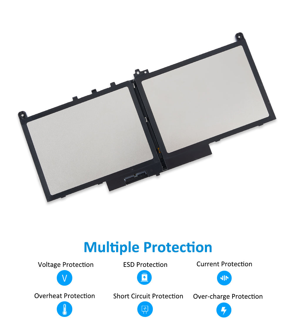 Bateria de substituição KingSener Brand J60J5 55WH 7,6V para laptop Dell Latitude E7270 E7470 J60J5 R1V85 MC34Y 242WD