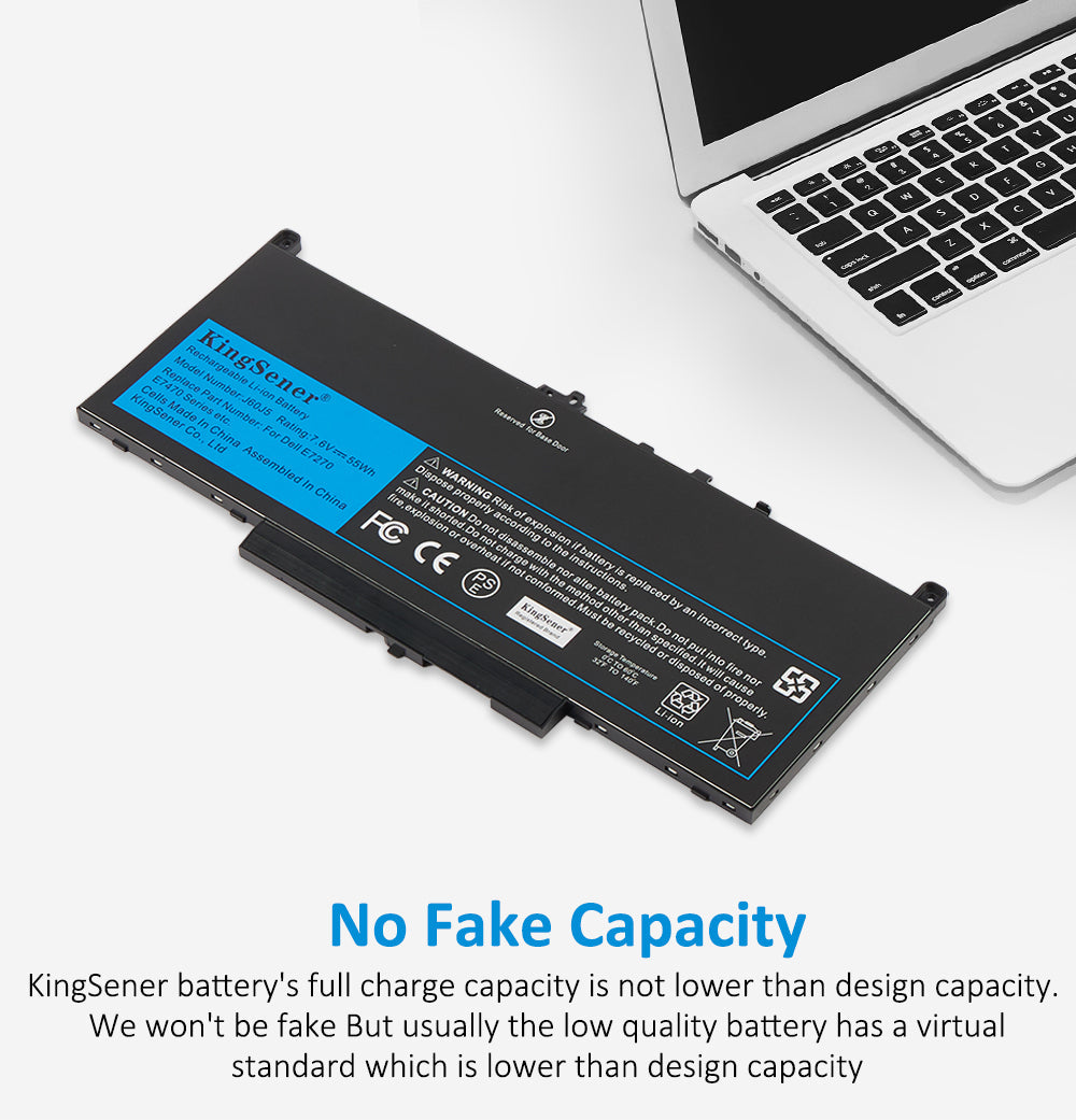 Bateria de substituição KingSener Brand J60J5 55WH 7,6V para laptop Dell Latitude E7270 E7470 J60J5 R1V85 MC34Y 242WD