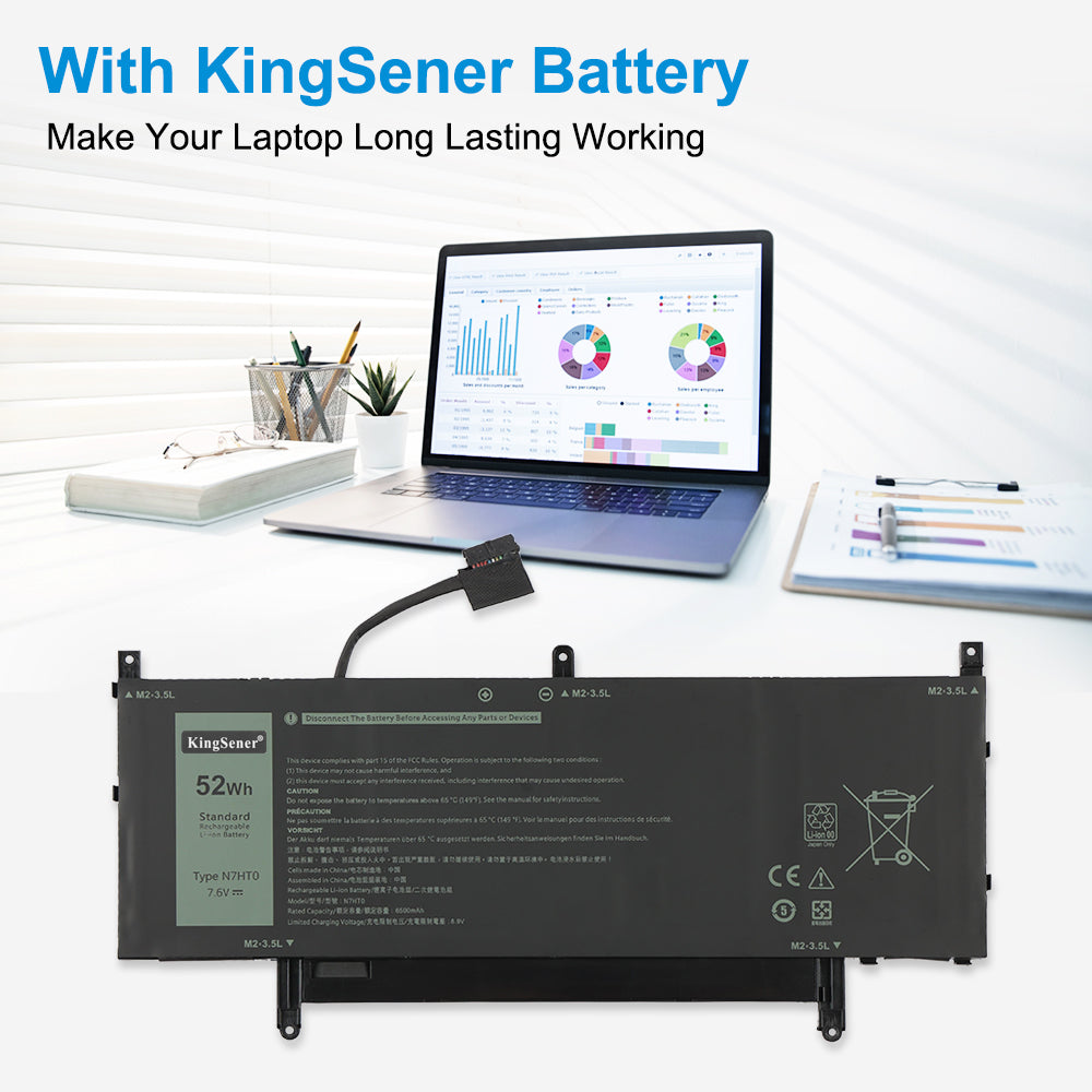 DELL-N7HT0-7.6V-52Wh-Laptop-Battery