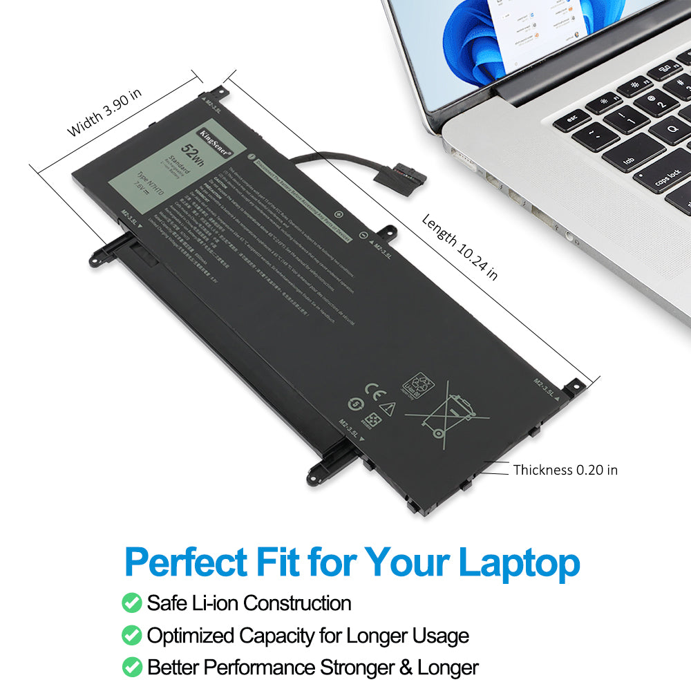 DELL-N7HT0-7.6V-52Wh-Laptop-Battery