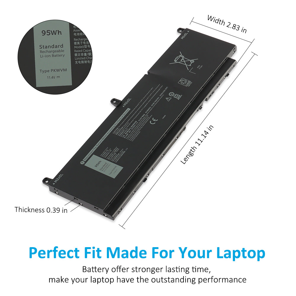 Dell-PKWVM-11.4V-95WH-Laptop-Battery