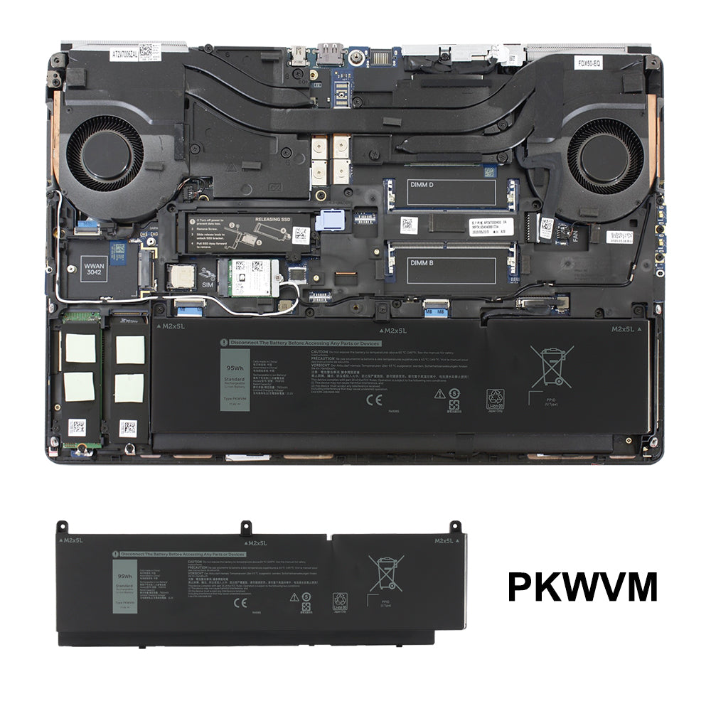 Dell-PKWVM-11.4V-95WH-Laptop-Battery