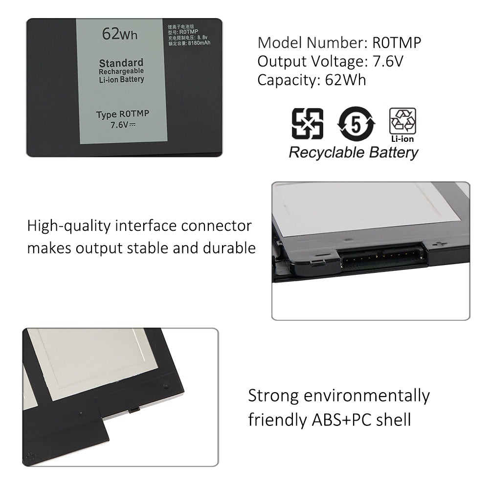 DELL-Alienware-8158mAh-62Wh-R0TMP-Laptop-Battery