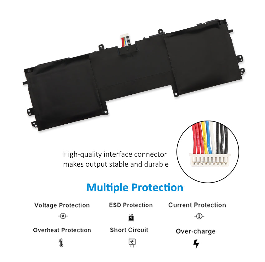 Battery Numbers Labeled TU131-TS63-74 Replacement Battery for Dell Asus UX32K Series 7.4V ...