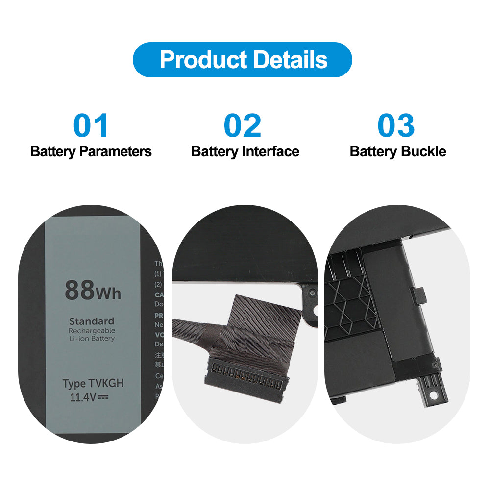 DELL-TVKGH-11.4V-88Wh-Laptop-Battery