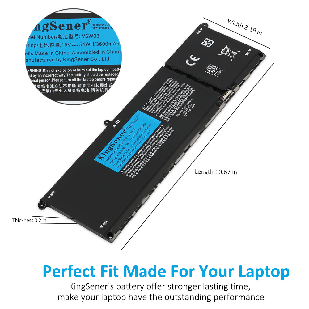 DELL-V6W33-15V-54WH-Laptop-Battery