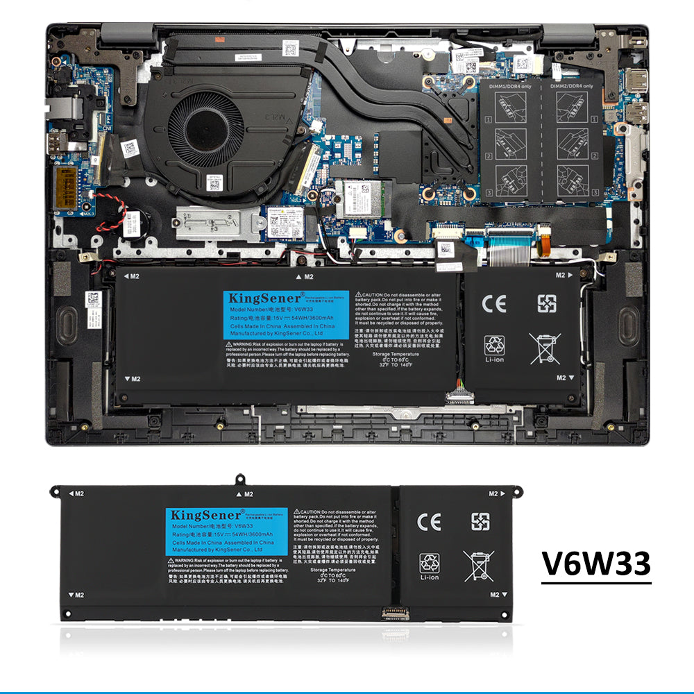 DELL-V6W33-15V-54WH-Laptop-Battery