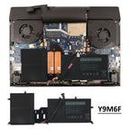 DELL-Y9M6F-11.4V-76Wh-Laptop-Battery
