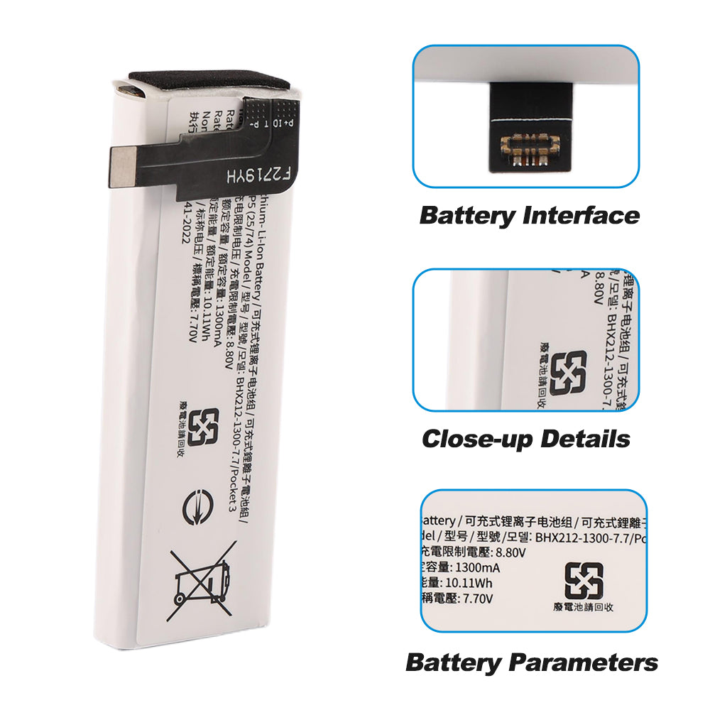 DJI-BHX212-7.7V-1300mAh-Camera-Battery