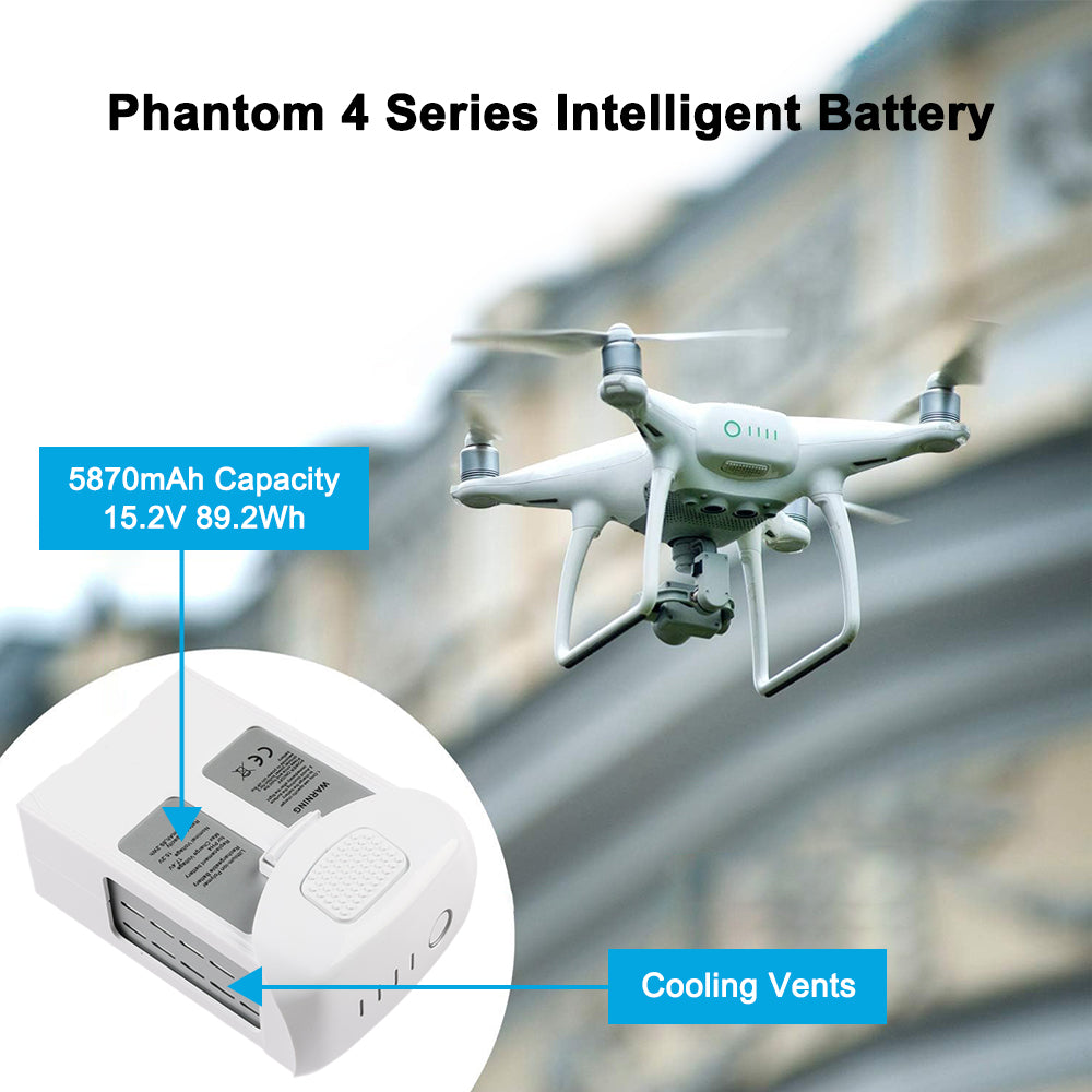 DJI Phantom 4 Pro Flight Battery – 5870mAh LiPo 4S | BatteryMall