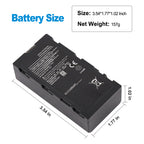 WB37 Battery For DJI RC Plus CrystalSky Cendence Remote Controller - Battery Size