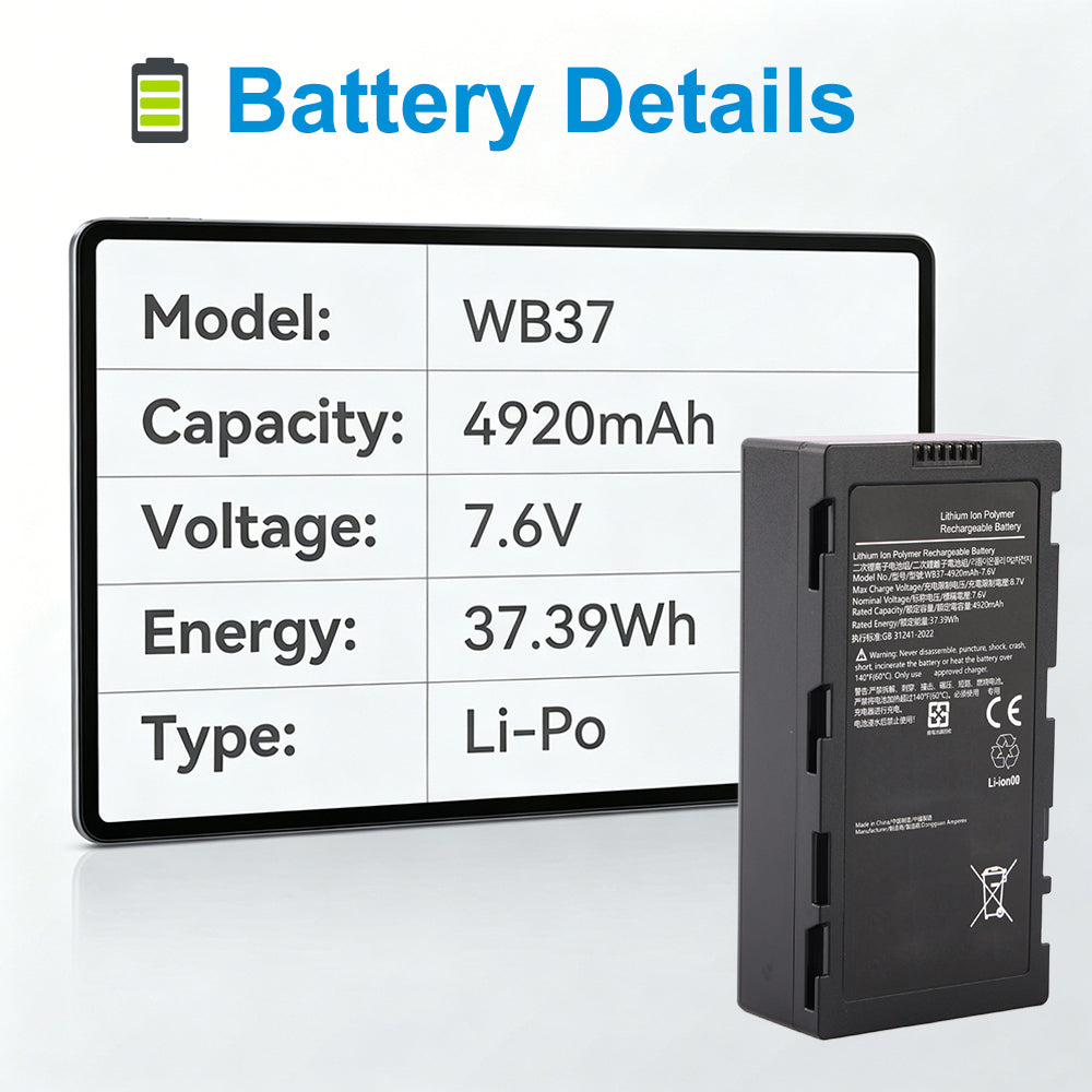 DJI WB37 バッテリー 7.6V 4920mAh RC Plus CrystalSky Cendence FPV D
