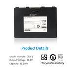 DR-X1-14.8V-2100mAh-Industrial-Battery