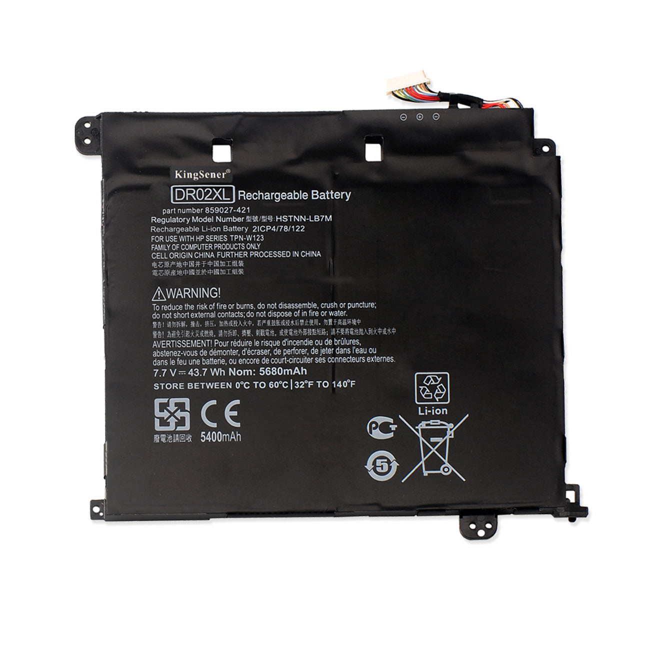 Kingsener dr02xl Notebook Battery for HP chromebook 11 G5 Series 859027 - 1C1 859357 - 855 hstnn - ib7m 859027 - 121 7.7v 43.7wh