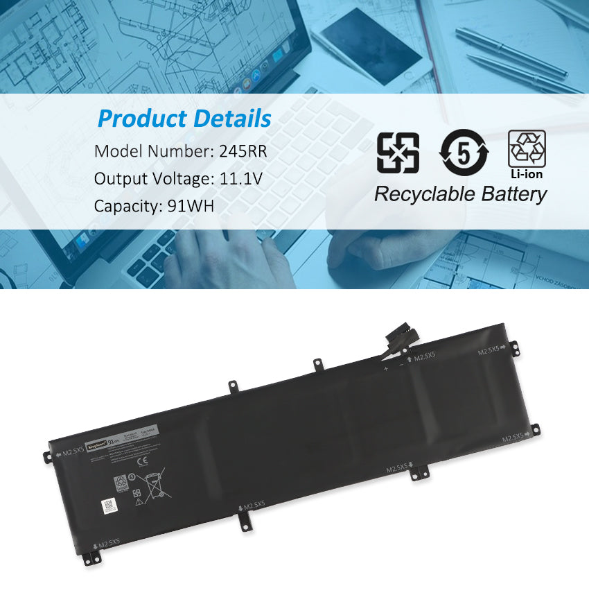Dell-245RR-91WH-Laptop-Battery