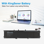 4GVGH 84Wh KingSener battery for Dell XPS 15 9550 Precision 5510, M2X4 mount design for long lasting laptop working and office productivity
