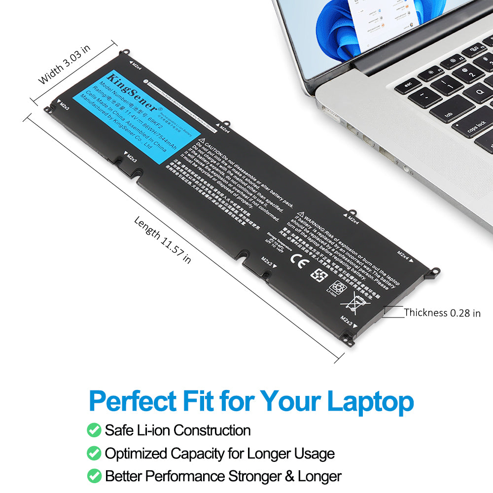 Dell-69KF2-11.4V-86WH-Laptop-Battery