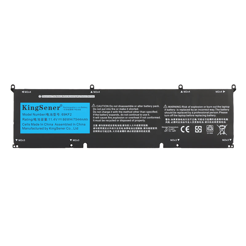 69KF2 Laptop Battery Replacement For Dell XPS 15 9500 P91F P91F001 P45E002 | US Stock
