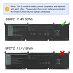 69KF2 86Wh vs 8FCTC 56Wh comparison guide pick correct model to avoid incompatible battery replacement error