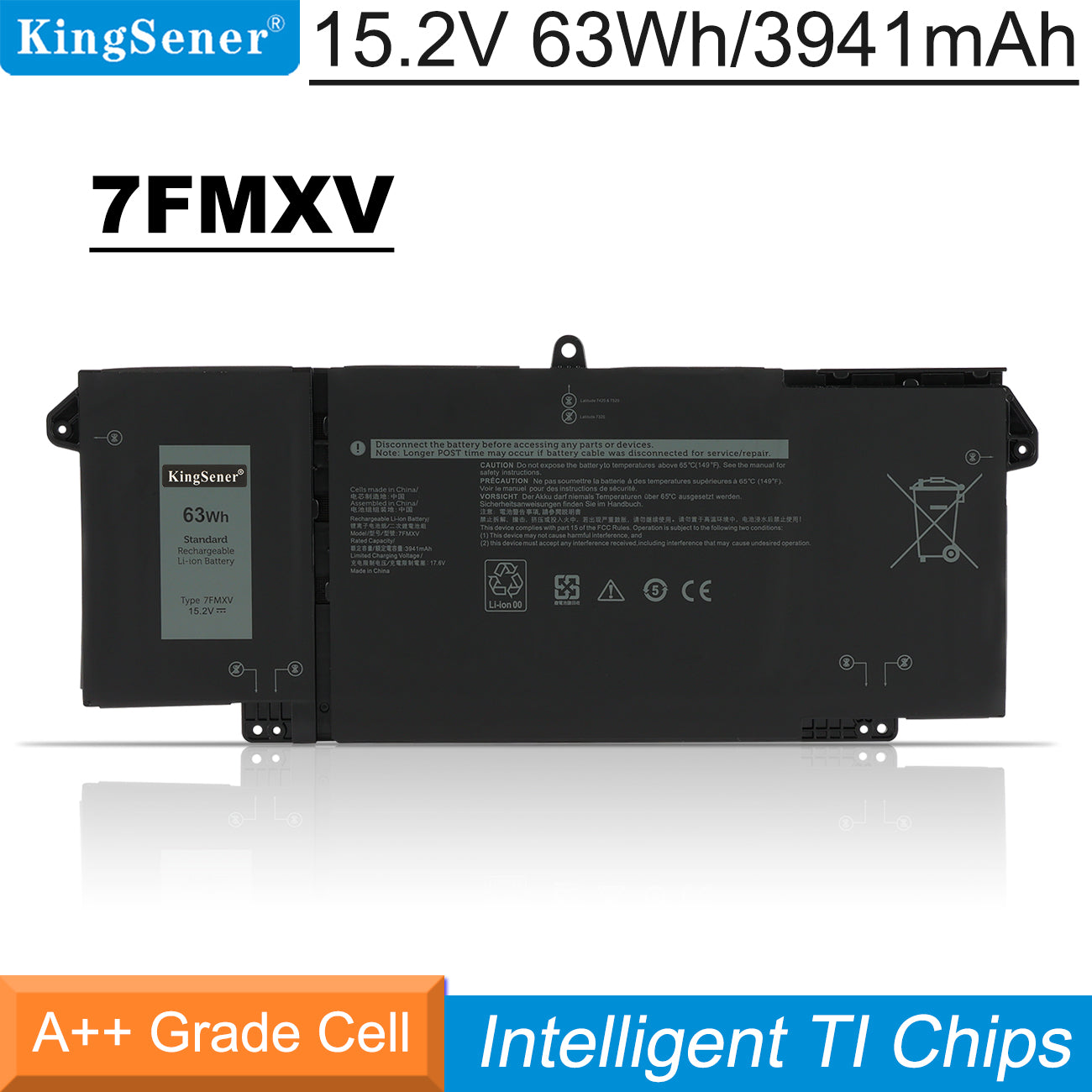 Dell-7FMXV-15.2V-63Wh-Laptop-Battery