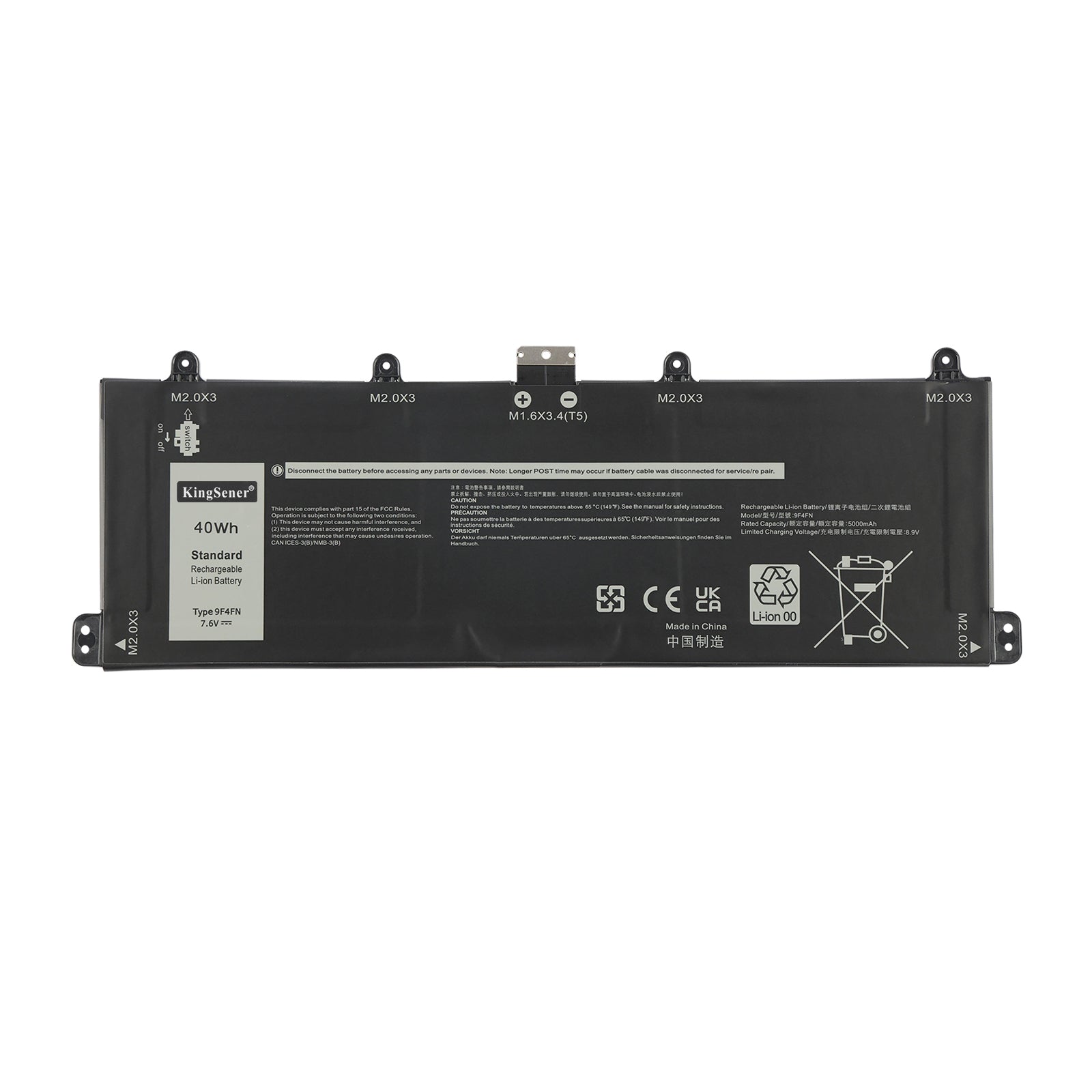 Dell-9F4FN-7.6V-40WH-Laptop-Battery