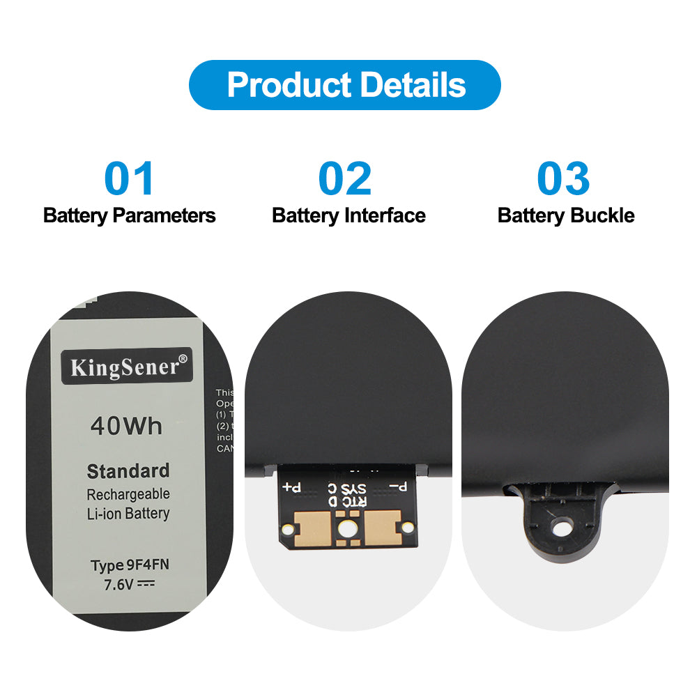 Dell-9F4FN-7.6V-40WH-Laptop-Battery