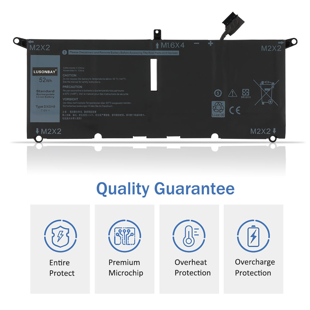 Dell-DXGH8-7.6V-52Wh-Laptop-Battery-LUSONBAY