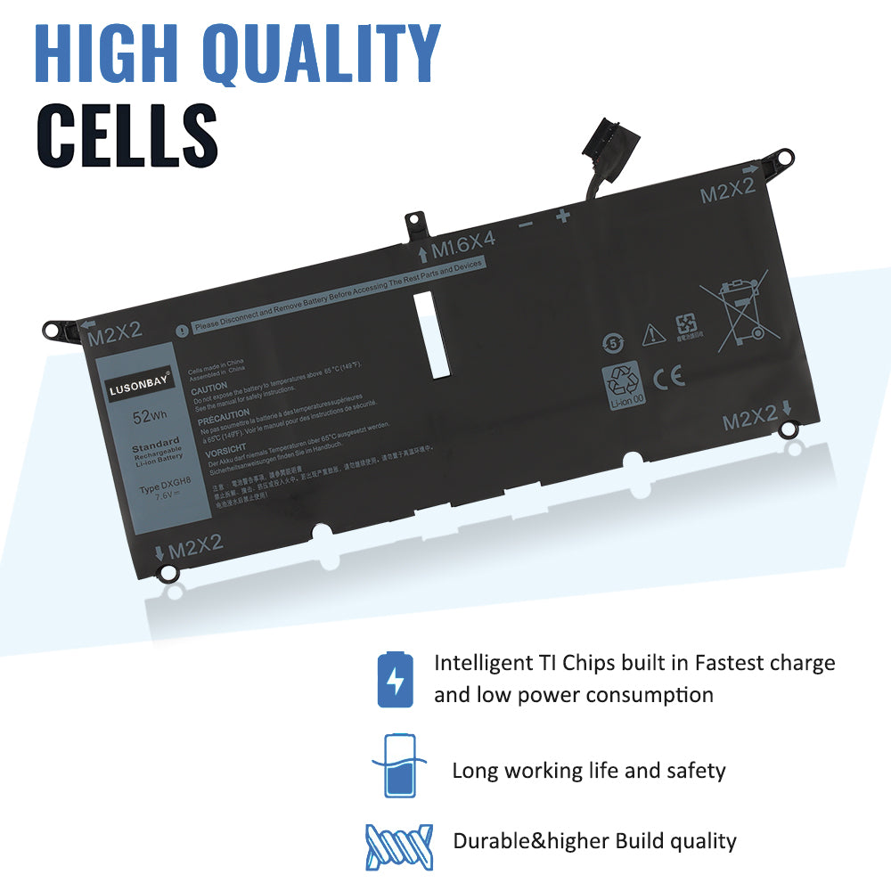 Dell-DXGH8-7.6V-52Wh-Laptop-Battery-LUSONBAY