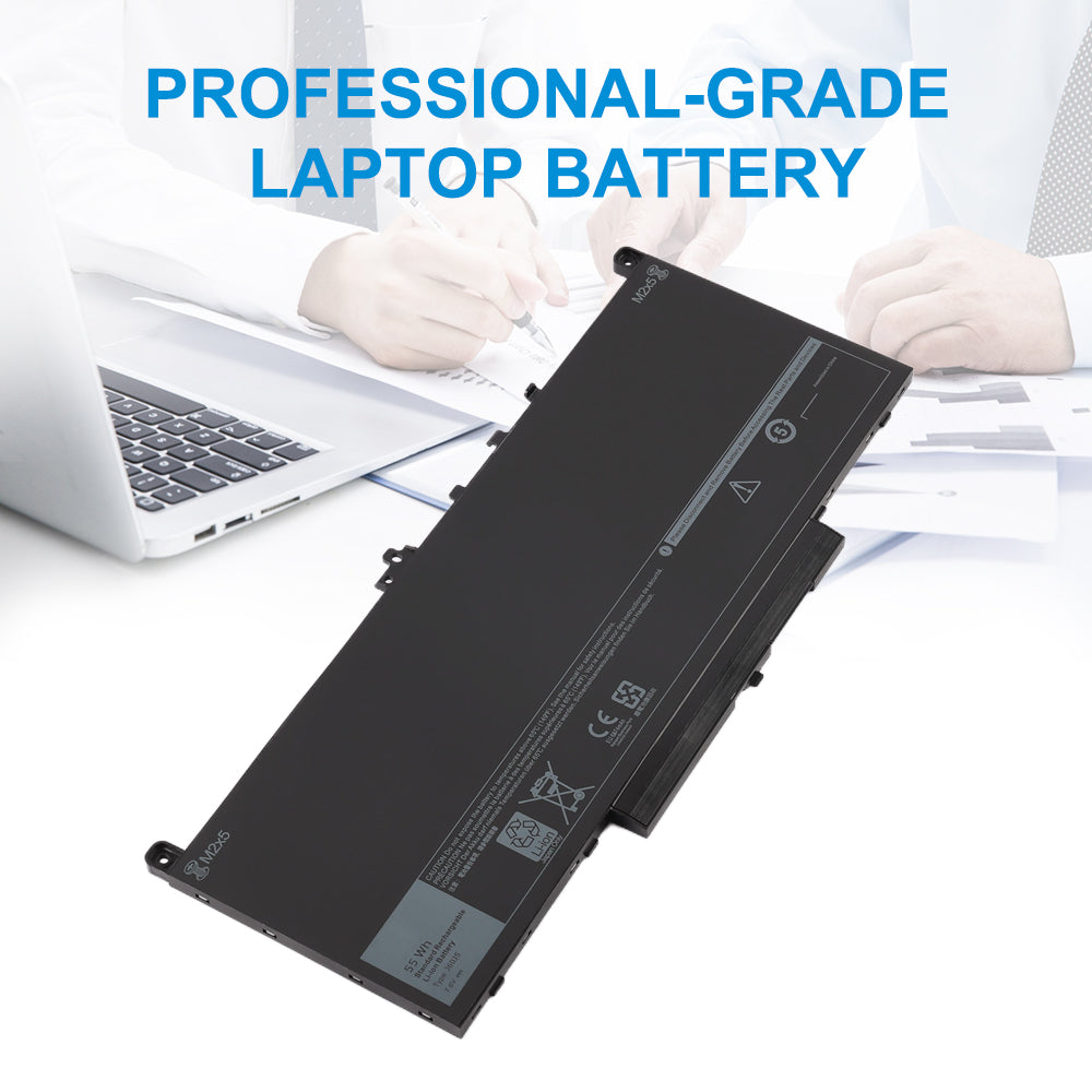 J60J5 KingSener professional-grade laptop battery 7.6V 55Wh, reliable power for Dell Latitude 5400 5500 Precision 3540 3550 business productivity