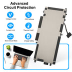 DELL K5XWW battery with 6-layer circuit protection and reinforced back panel design