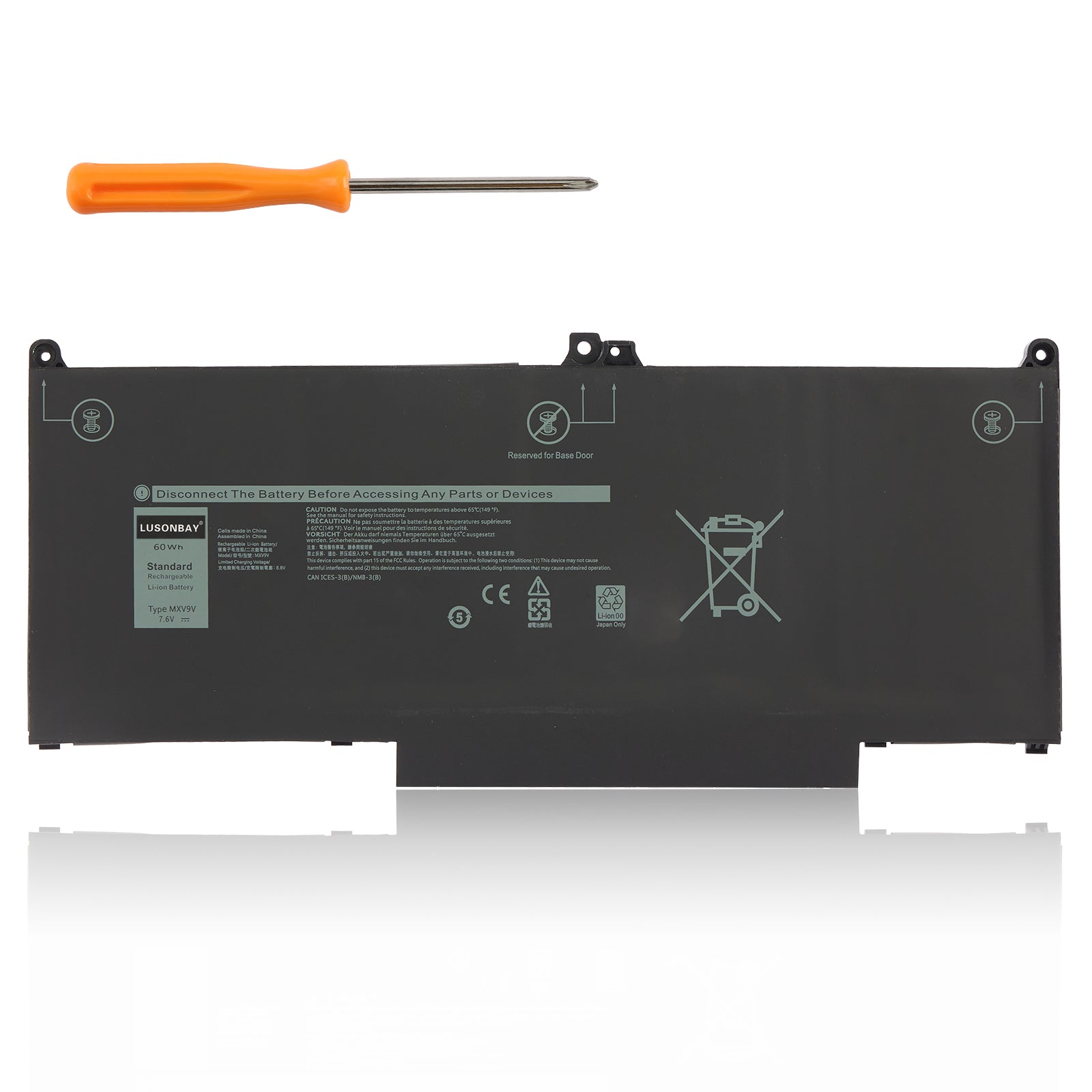 Dell-MXV9V-7.6V-60WH-Laptop-Battery-LUSONBAY