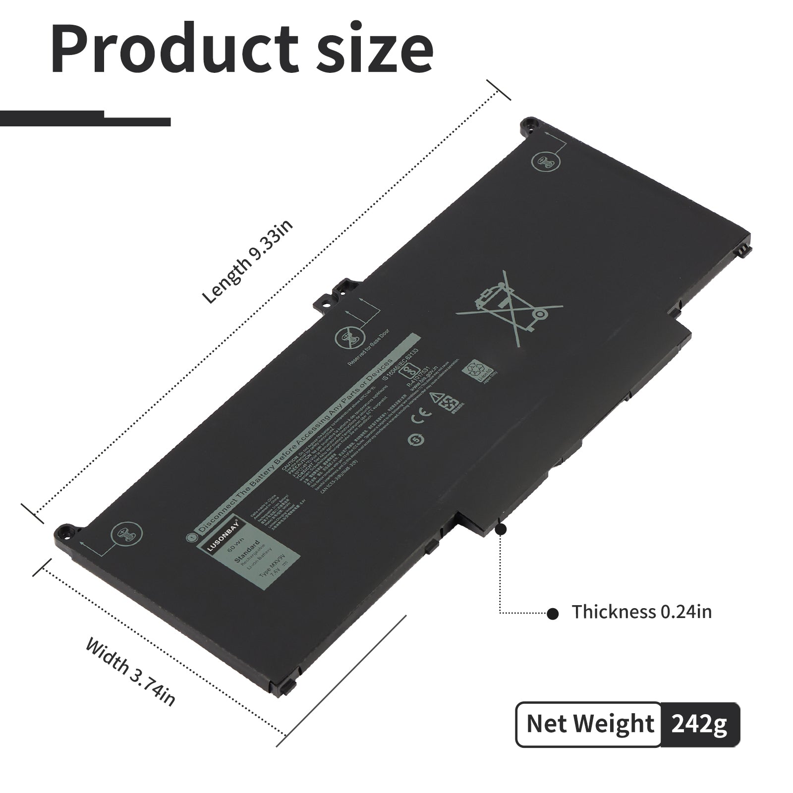 Dell-MXV9V-7.6V-60WH-Laptop-Battery-LUSONBAY
