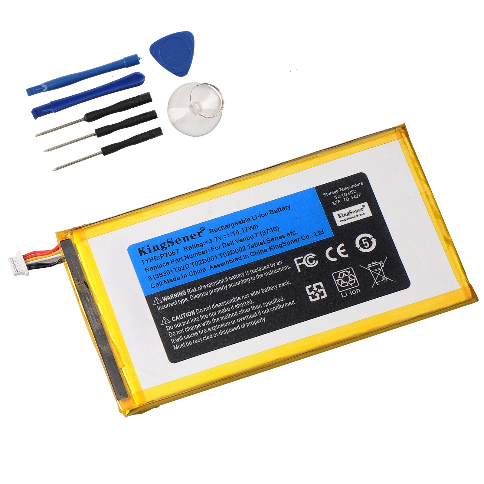 Dell-P706T-3.7V-15.17WH-Tablet-Battery