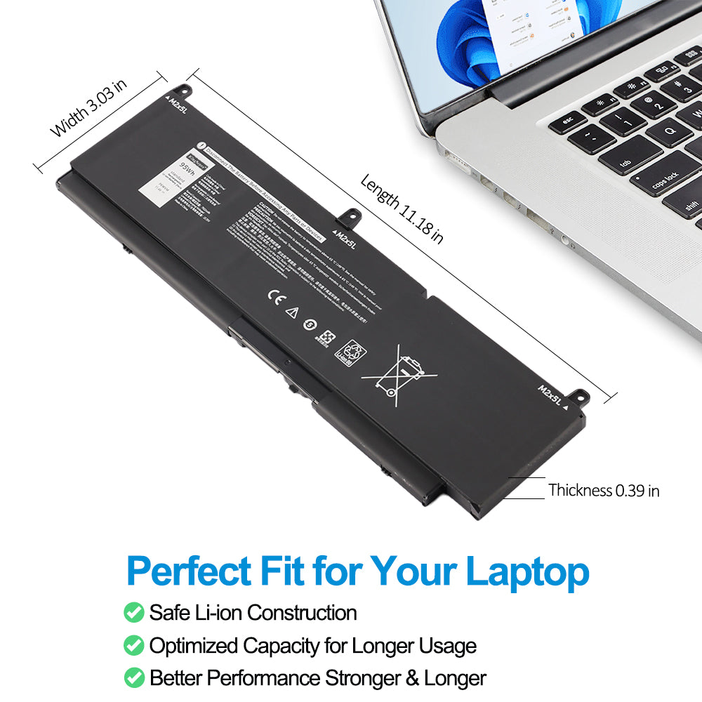 Dell-PKWVM-11.4V-95Wh-Laptop-Battery