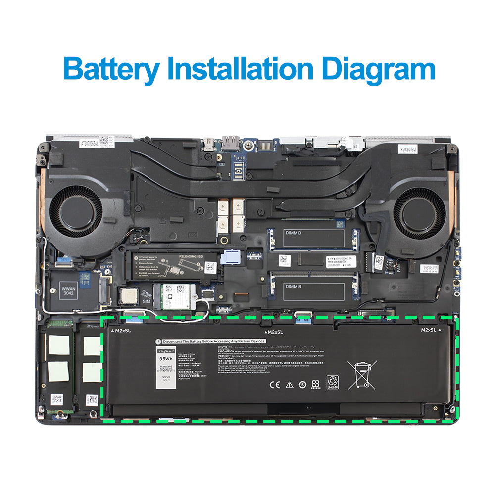Dell-PKWVM-11.4V-95Wh-Laptop-Battery