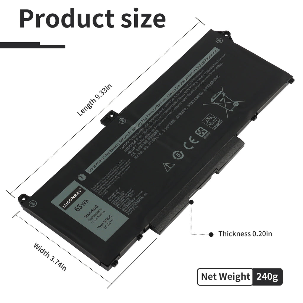 Dell-RJ40G-15.2V-63WH-Laptop-Battery-LUSONBAY