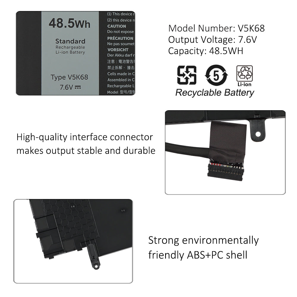 Dell-V5K68-6382mAh