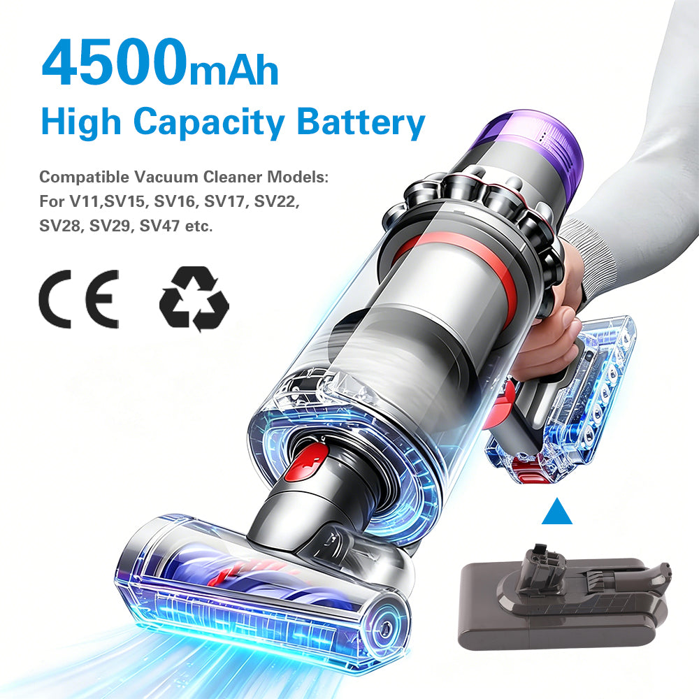 Replacement Battery For Dyson Vacuum Cleaner V11 SV15  SV16 SV17 SV22 SV29 SV47 - High capacity