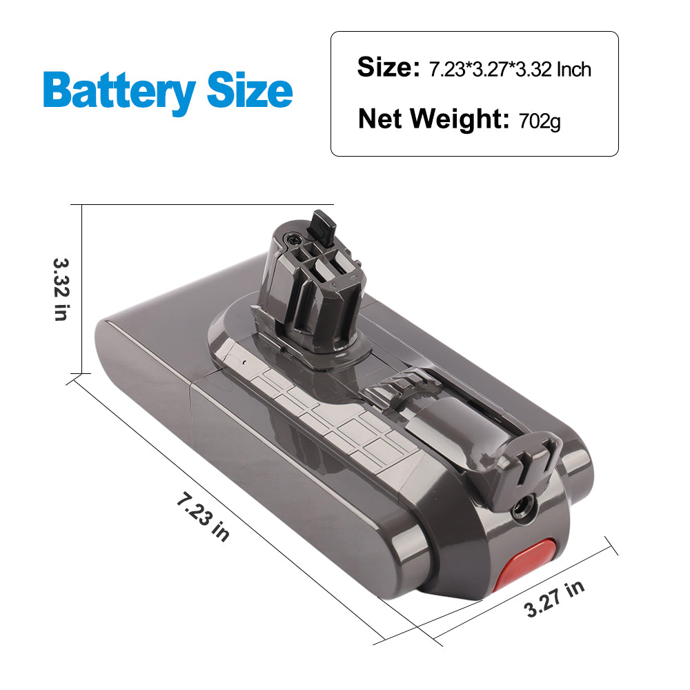 Replacement Battery For Dyson Vacuum Cleaner V11 SV15  SV16 SV17 SV22 SV29 SV47 - Battery Size